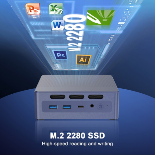 GXMO N9 Windows 11 Mini-ordinateur à processeur 4 cœurs Intel ADL-N N95, spécifications : 8 Go + 256 Go SG650169-011